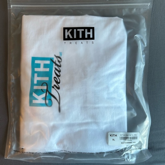 Kith Treats Miami Cafe Tee White/Blue Size XL BNIB - Picture 2 of 2
